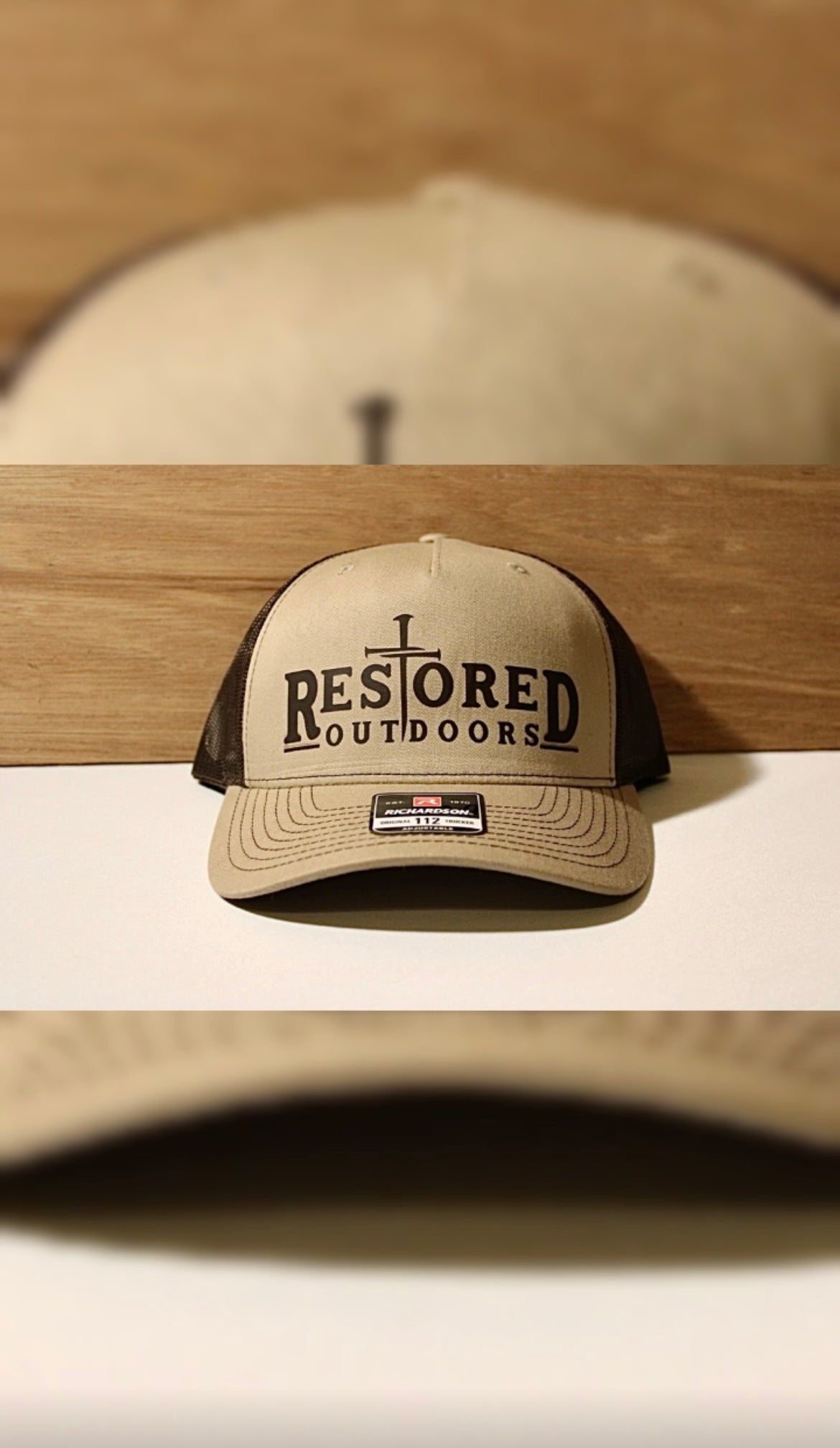 Tan & Brown Restored Outdoors Hat