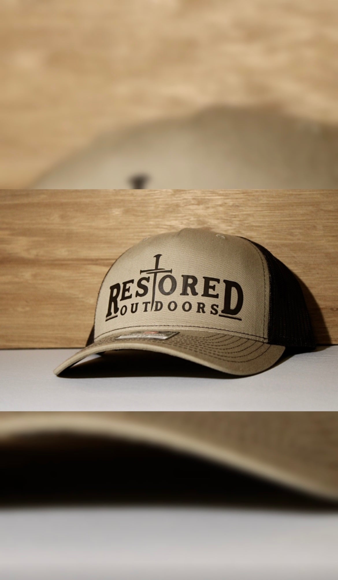 Tan & Brown Restored Outdoors Hat